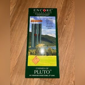 Encore Jeans Green Wind Chime Box Art with Wood Accents